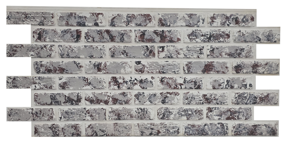 White | Beige Tone - Faux Brick Panels | 5.5 sq ft