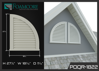 Functional Quarter Round Louver (R)