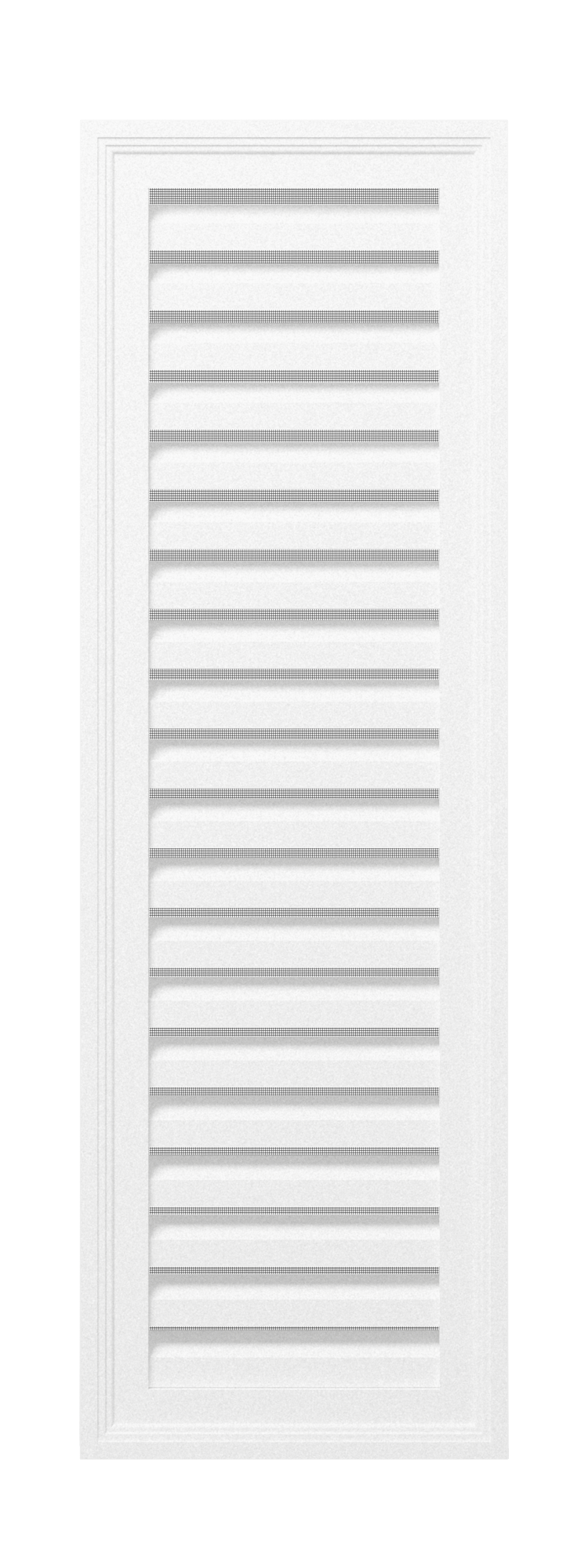 Functional Rectangle Louver PORL1236, 12 in x 36 in, front view