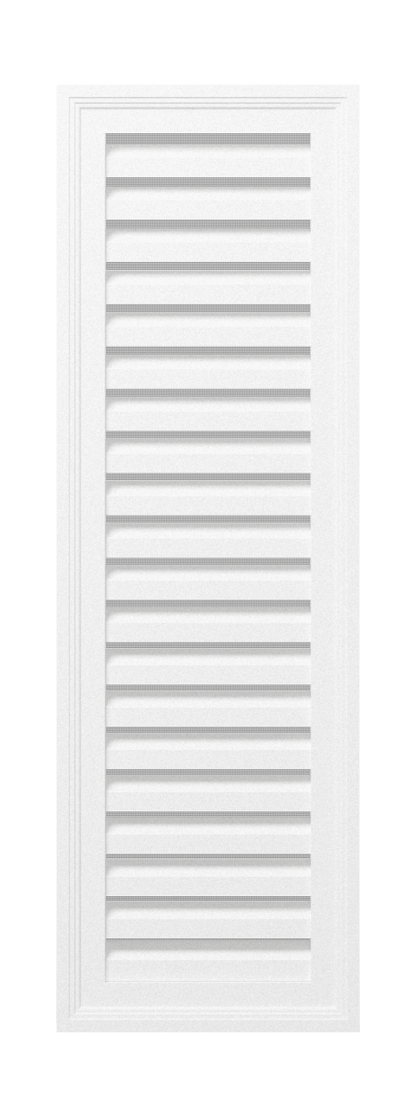 Functional Rectangle Louver PORL1236, 12 in x 36 in, front view