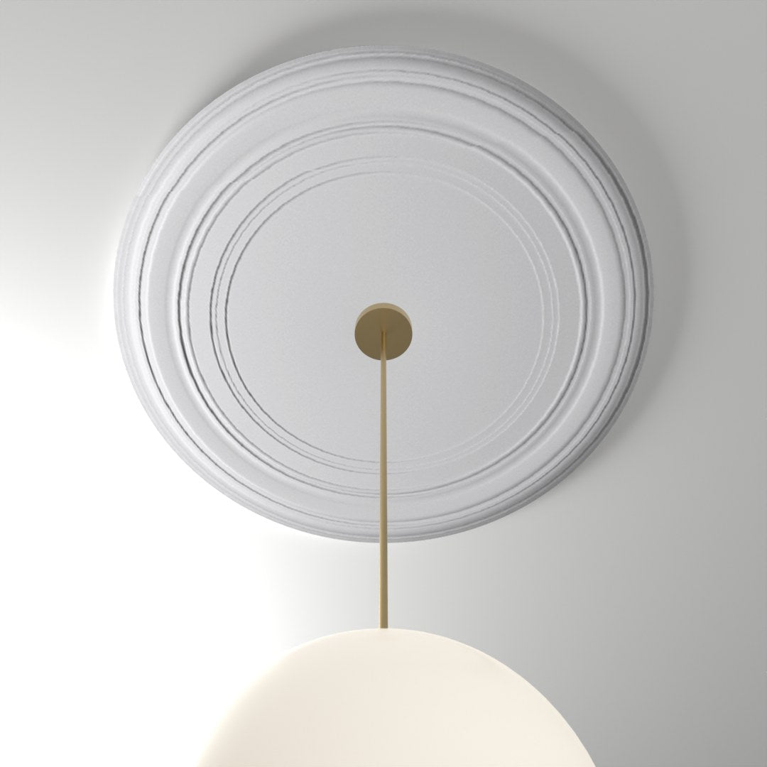 RM40000 ceiling medallion installed with pendant light