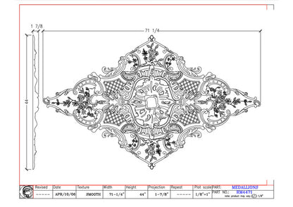 71" Ceiling Medallion | RM4471