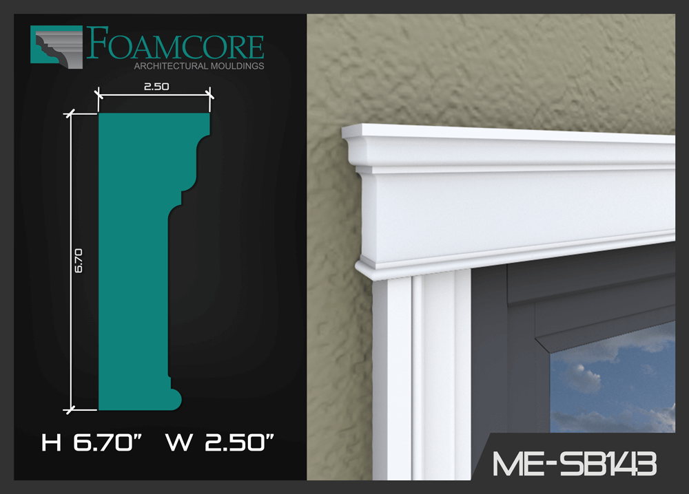 Window Header Box Window Header | SB143 – FOAMCORE ARCHITECTURAL ELEMENTS