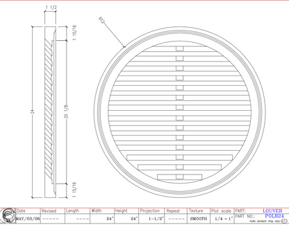 Functional Round Louver