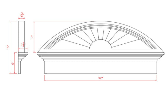 Ellipse Sunburst with Crosshead | HE