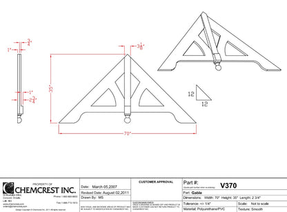 Gable Ornament | V370