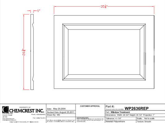 Window Panel | WP2636REP