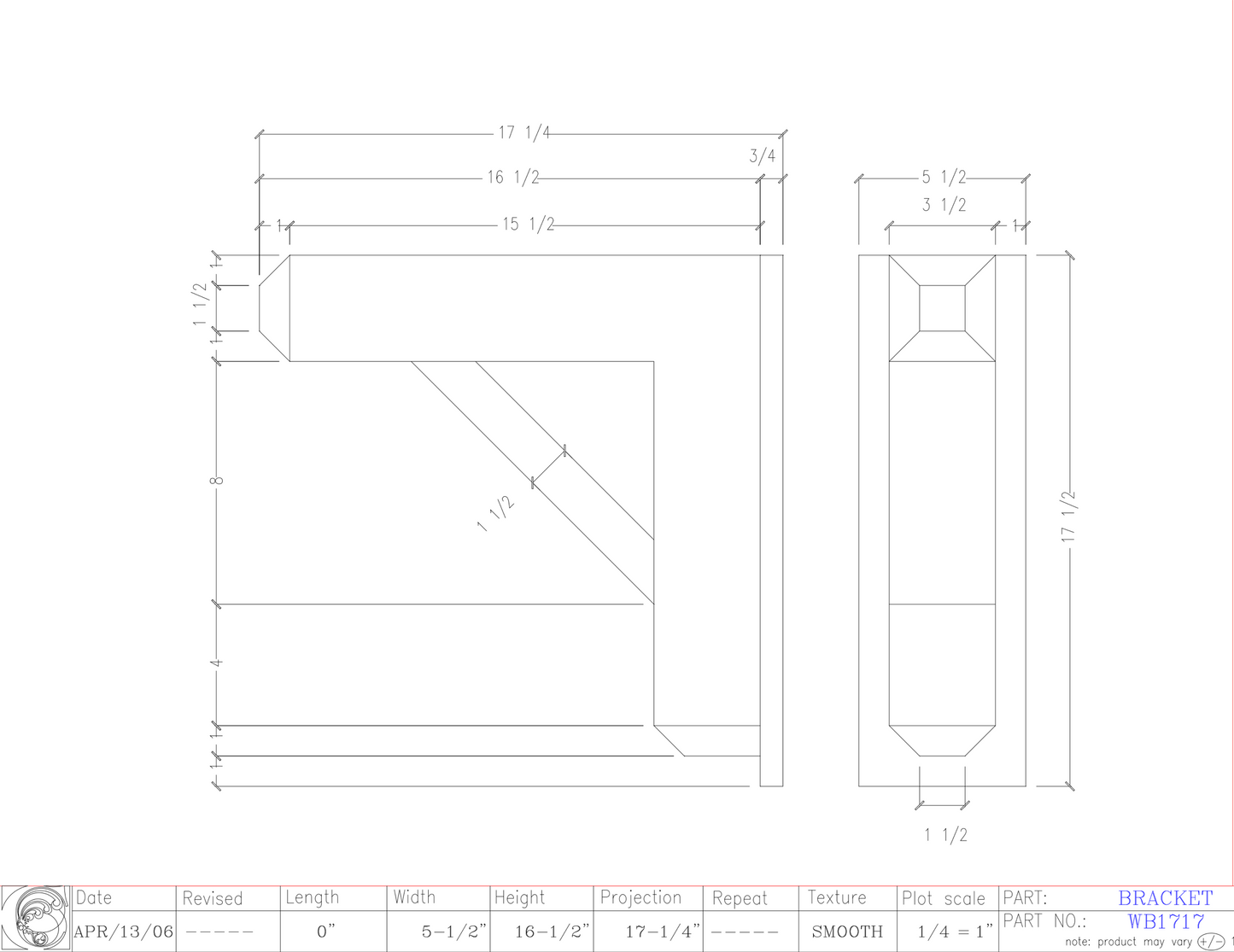 Wall Bracket | WB1717