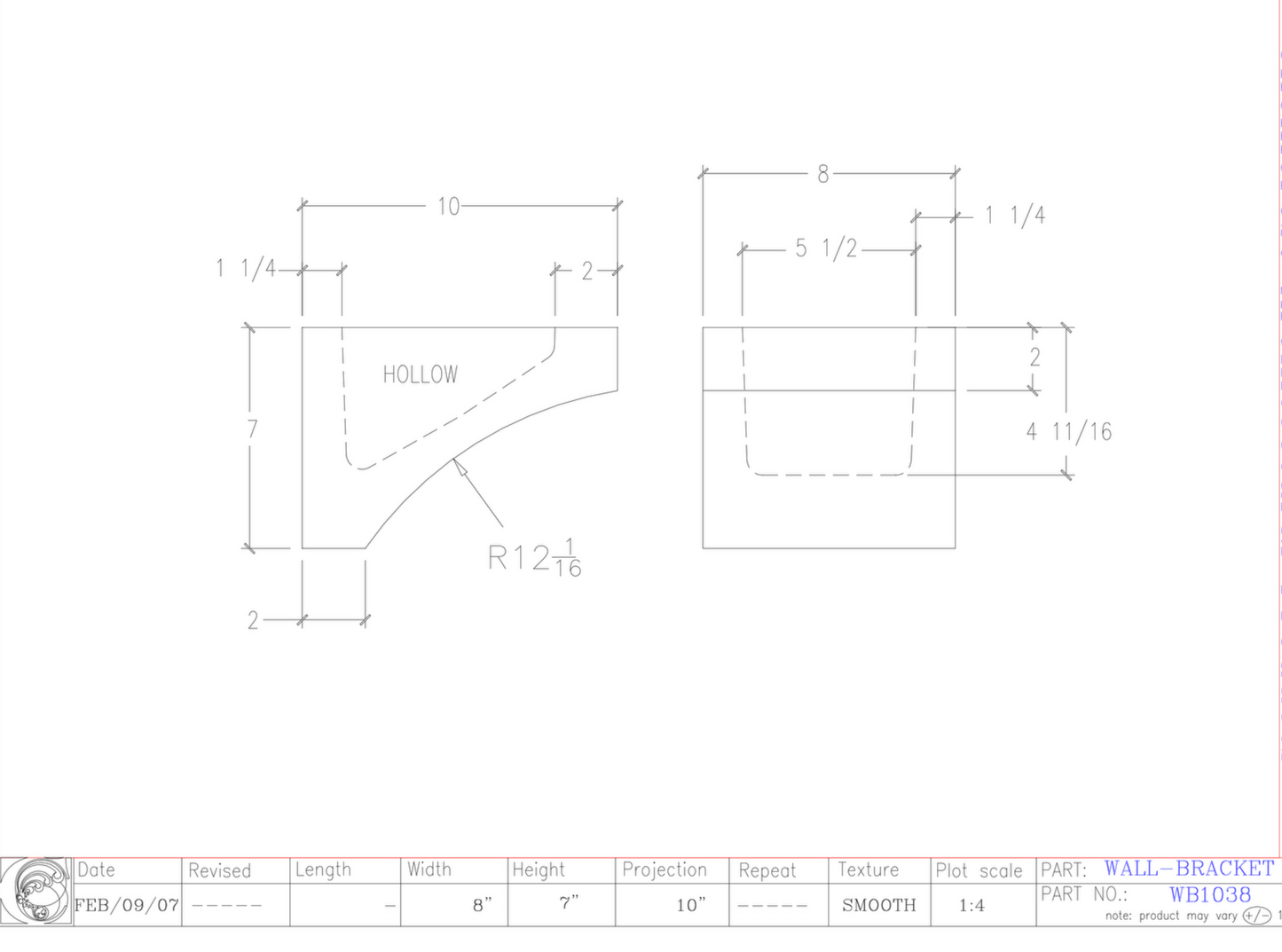 Wall Bracket | WB1038