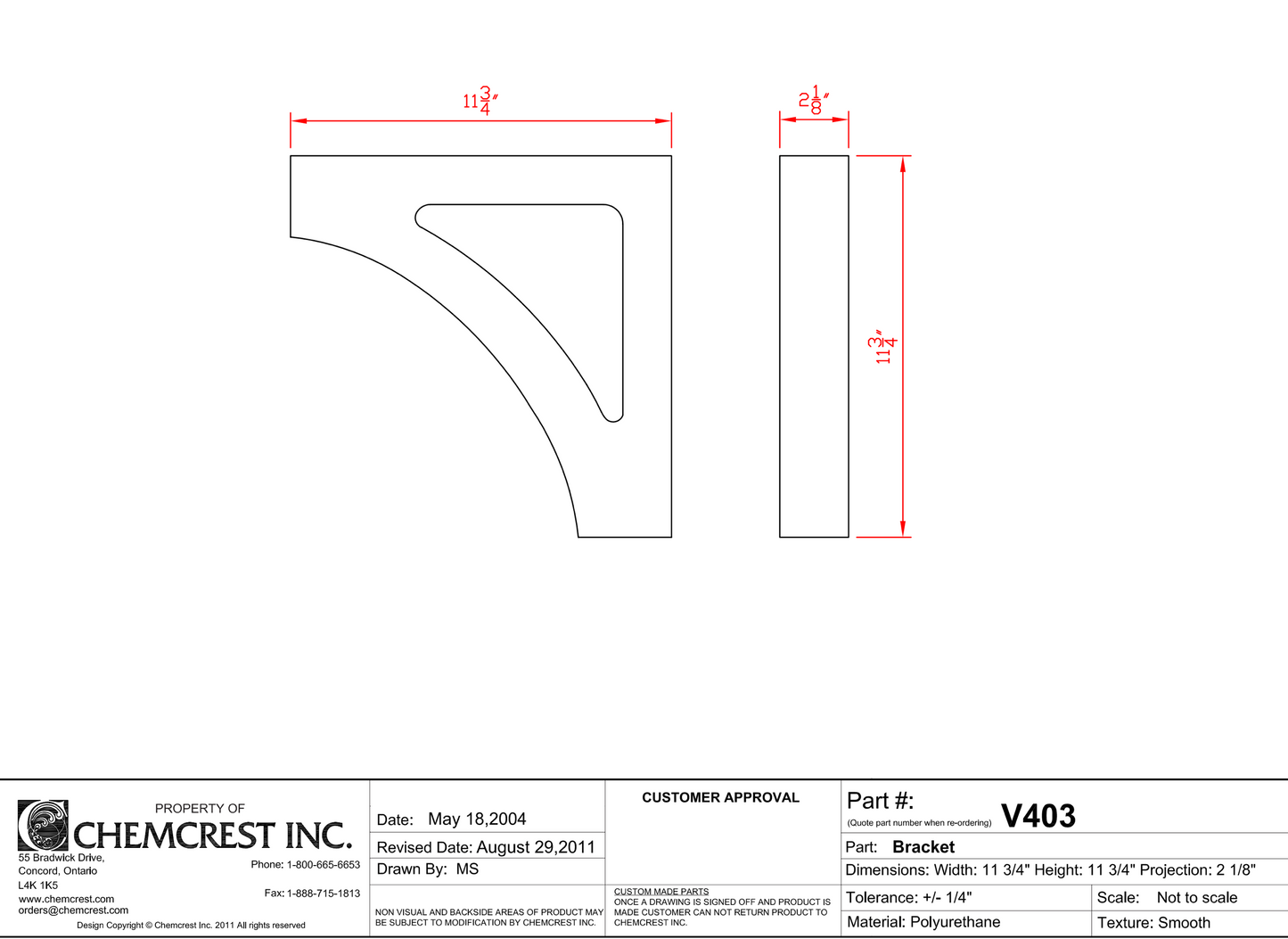Wall Bracket | V403