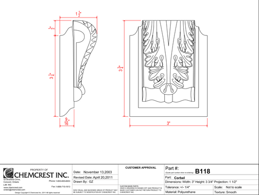 Corbel Wall Bracket | B118