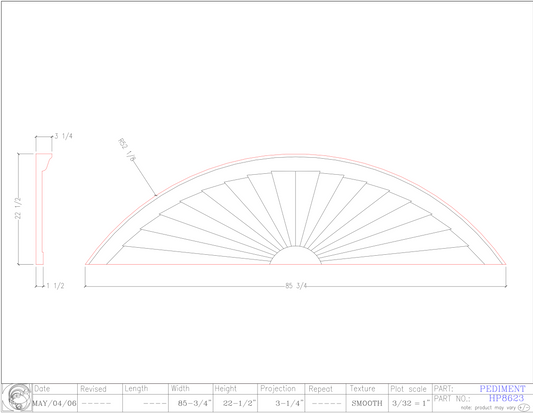 Horizon Pediment | HP8623