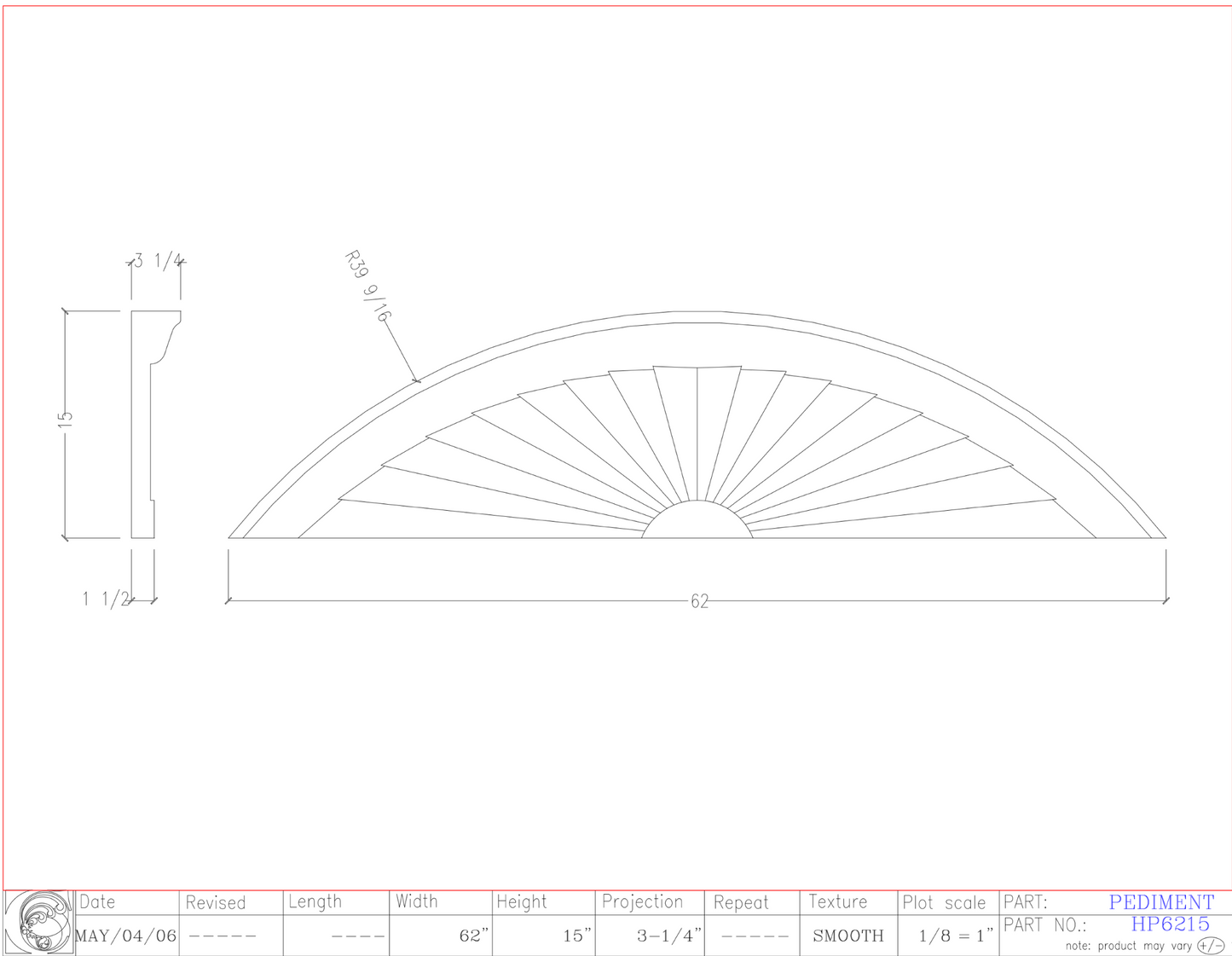 Horizon Pediment | HP6215