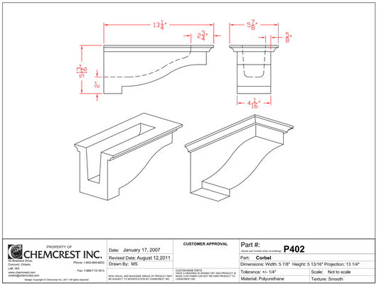 Modillion Block | P402