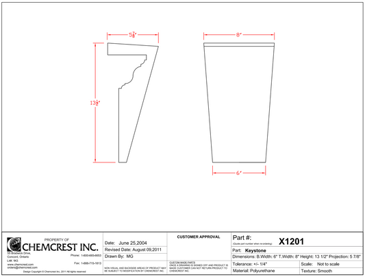Keystone for Crosshead | X1201