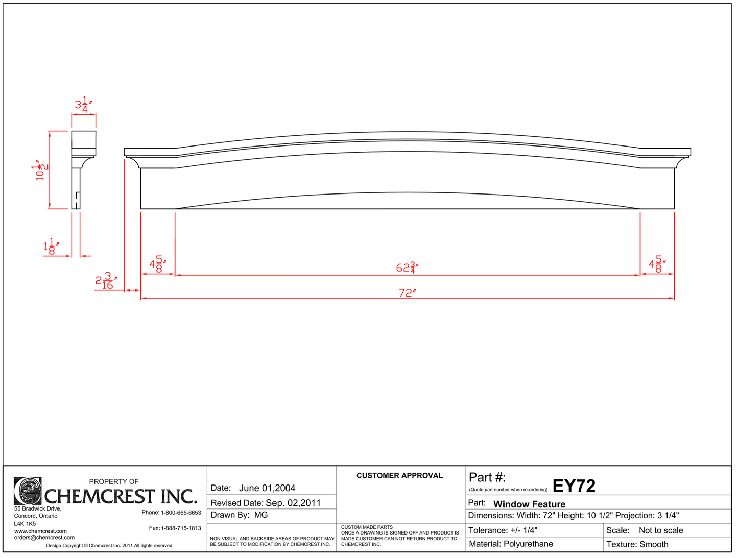 Segmental Arch/Door Header | EY72