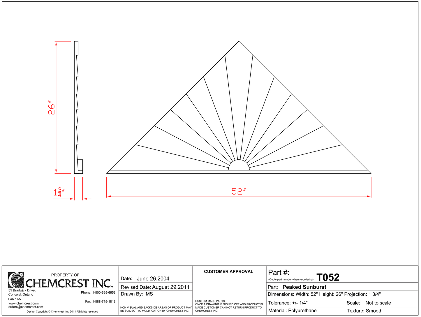 Peaked Sunburst | T052