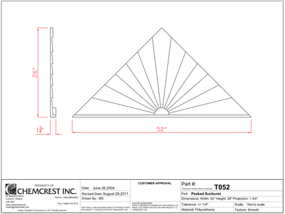 Peaked Sunburst | T052
