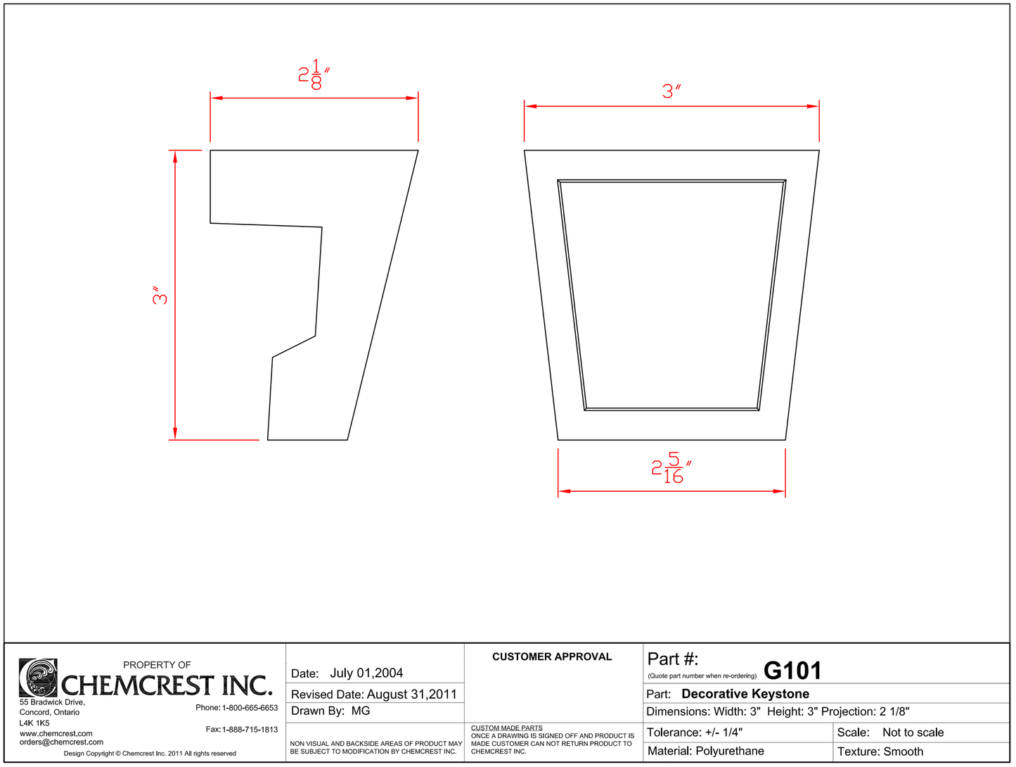 Louver Keystone | G101