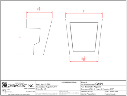Louver Keystone | G101