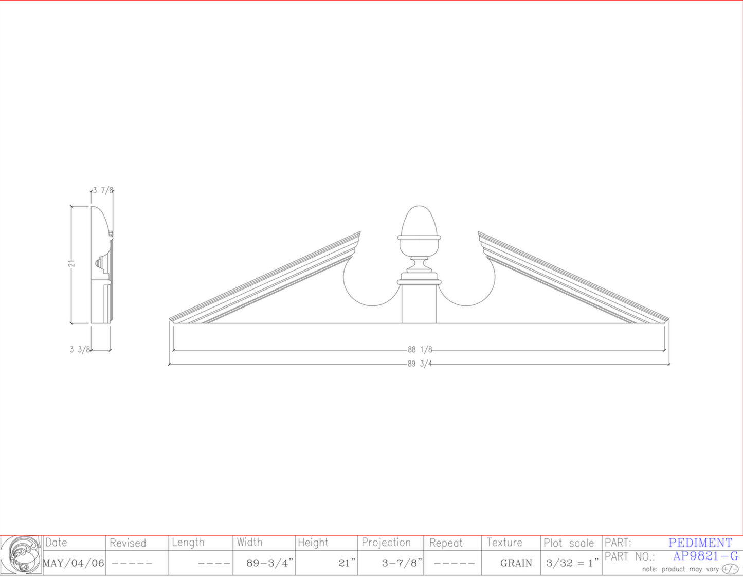 Pediment | AP8921-G