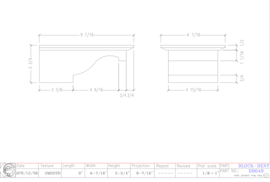 Dentil Block | DB649