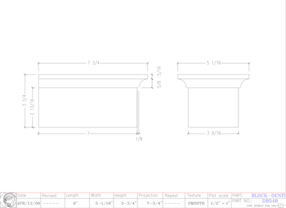 Dentil Block | DB548