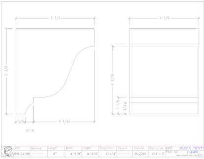 Dentil Block | DB466