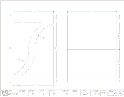 Dentil Block | DB8117