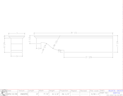 Dentil Block | DB734