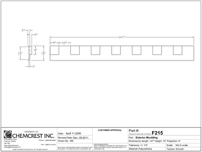 Dentil Moulding | F215