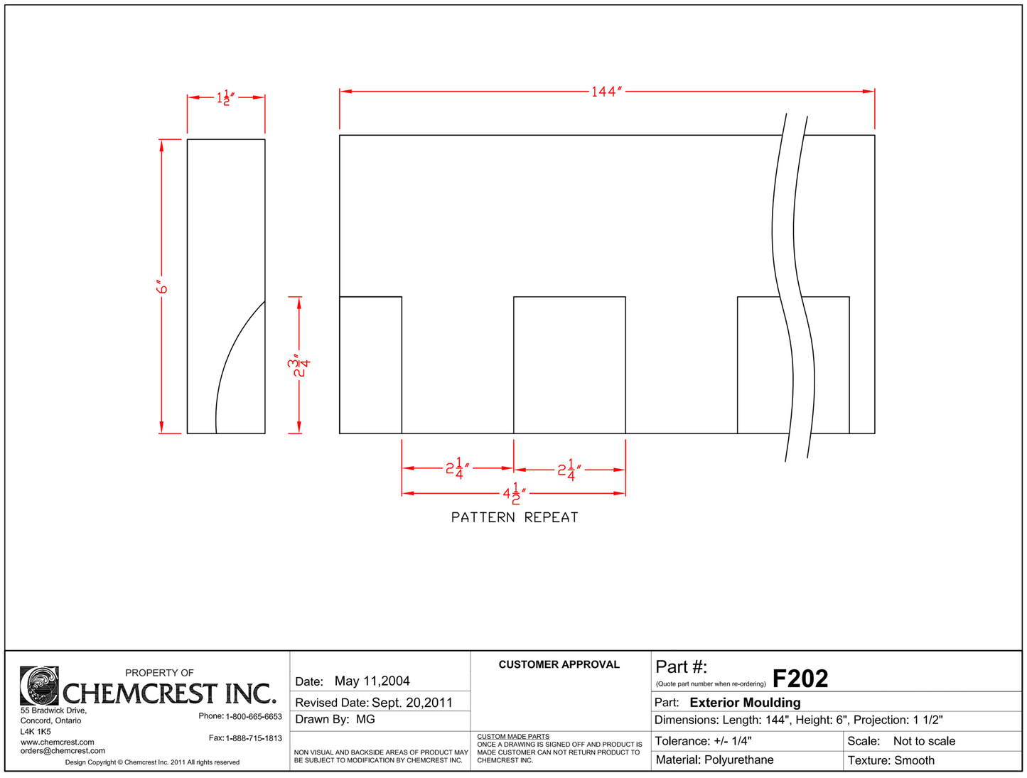 Dentil Moulding | F202