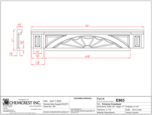 Entrance Crosshead | E903