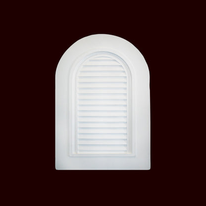 Decorative Round Top Louver with Trim