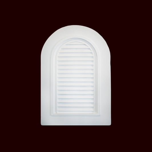 Decorative Round Top Louver with Trim